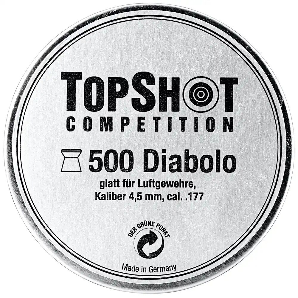 TOPSHOT Competition 4,5 mm Diabolo glatt 500 Stk